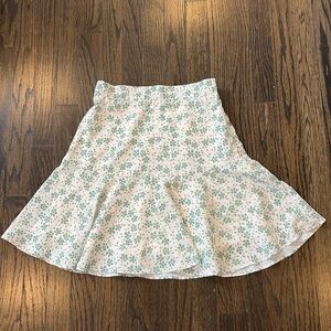 Teen size zip floral skirts